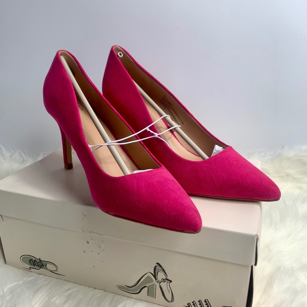 Gemma Faux leather pointed toe heel pump